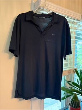 Travis Mathew Navy Short-Sleeve Polo